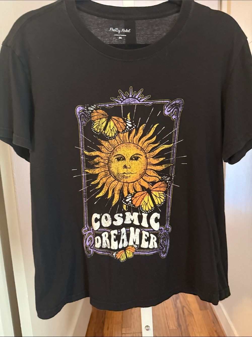 Pretty Rebel Black 'Cosmic Dreamer' Graphic Tee